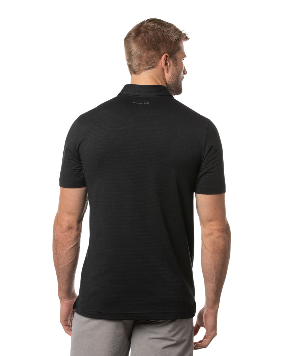 TRAVIS MATHEW THE HEATER BLACK POLO