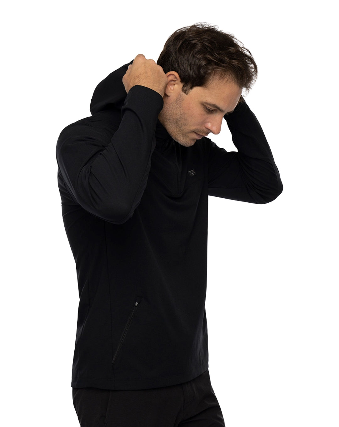 TRAVIS MATHEW - TECH HOODIE QUARTER ZIP