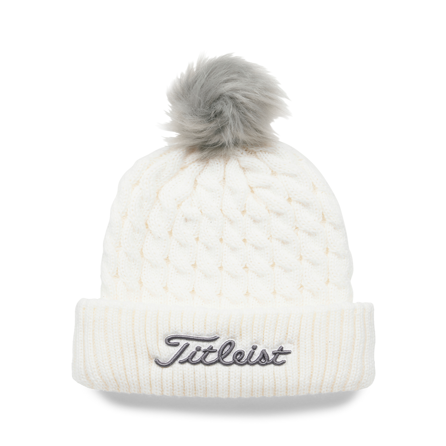 TITLEIST CABLE KNIT POM POM BEANIE