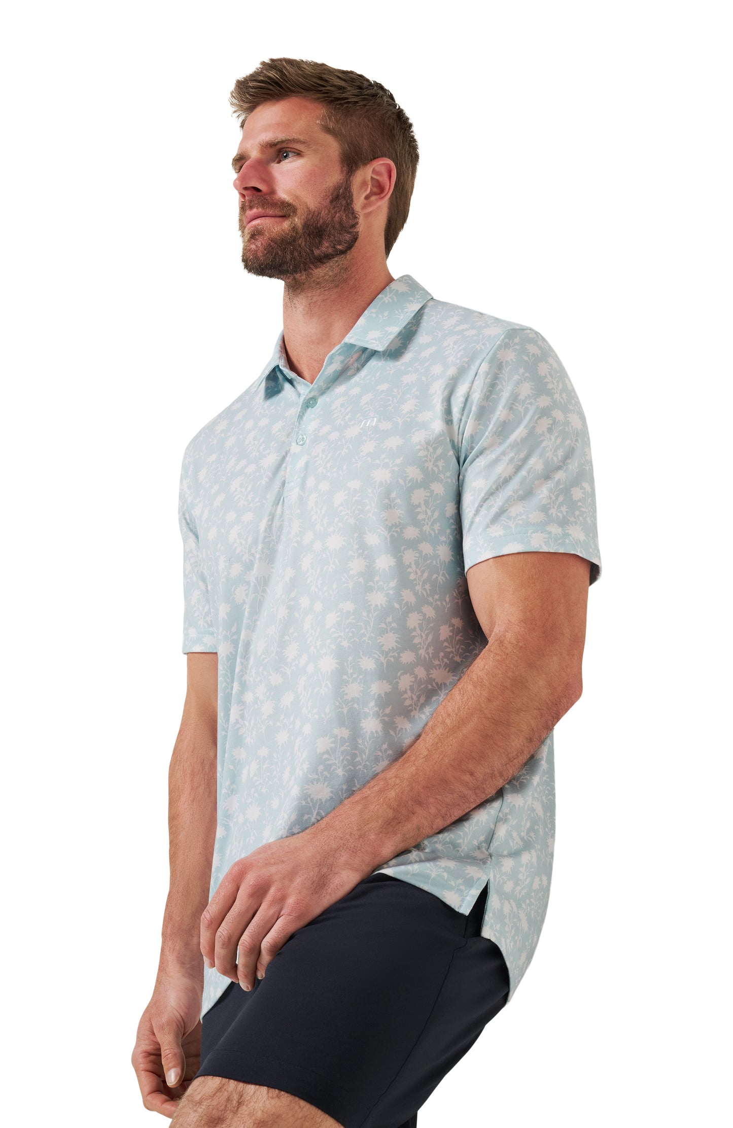 TRAVIS MATHEW POLO - FEATHERWEIGHT COVE - AZZURRO
