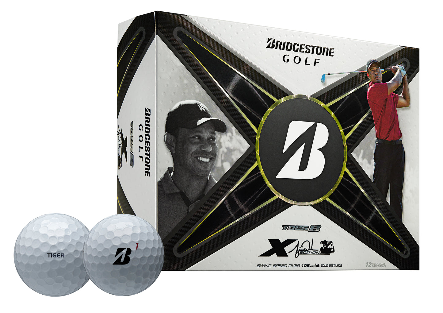 BRIDGESTONE TOUR B X TIGER BALL