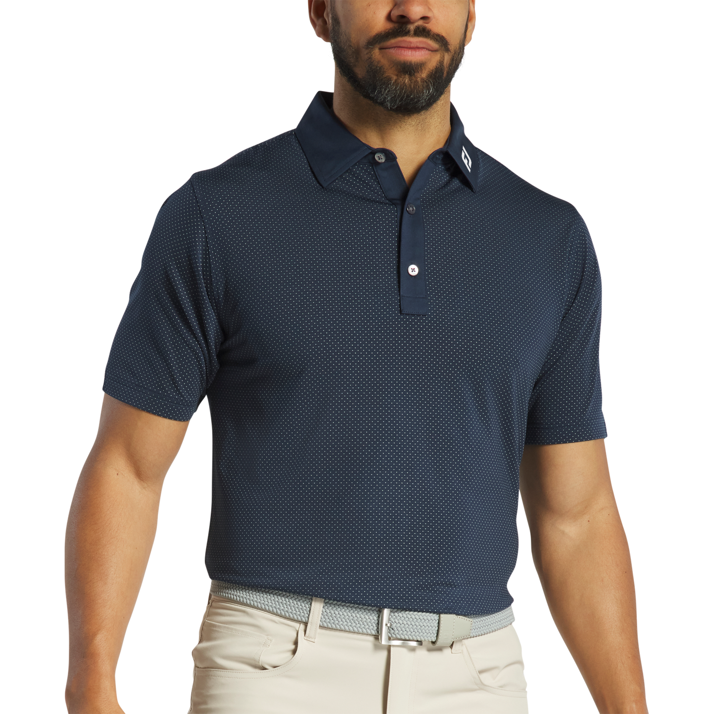FOOTJOY JACQUARD DOT LISLE POLO