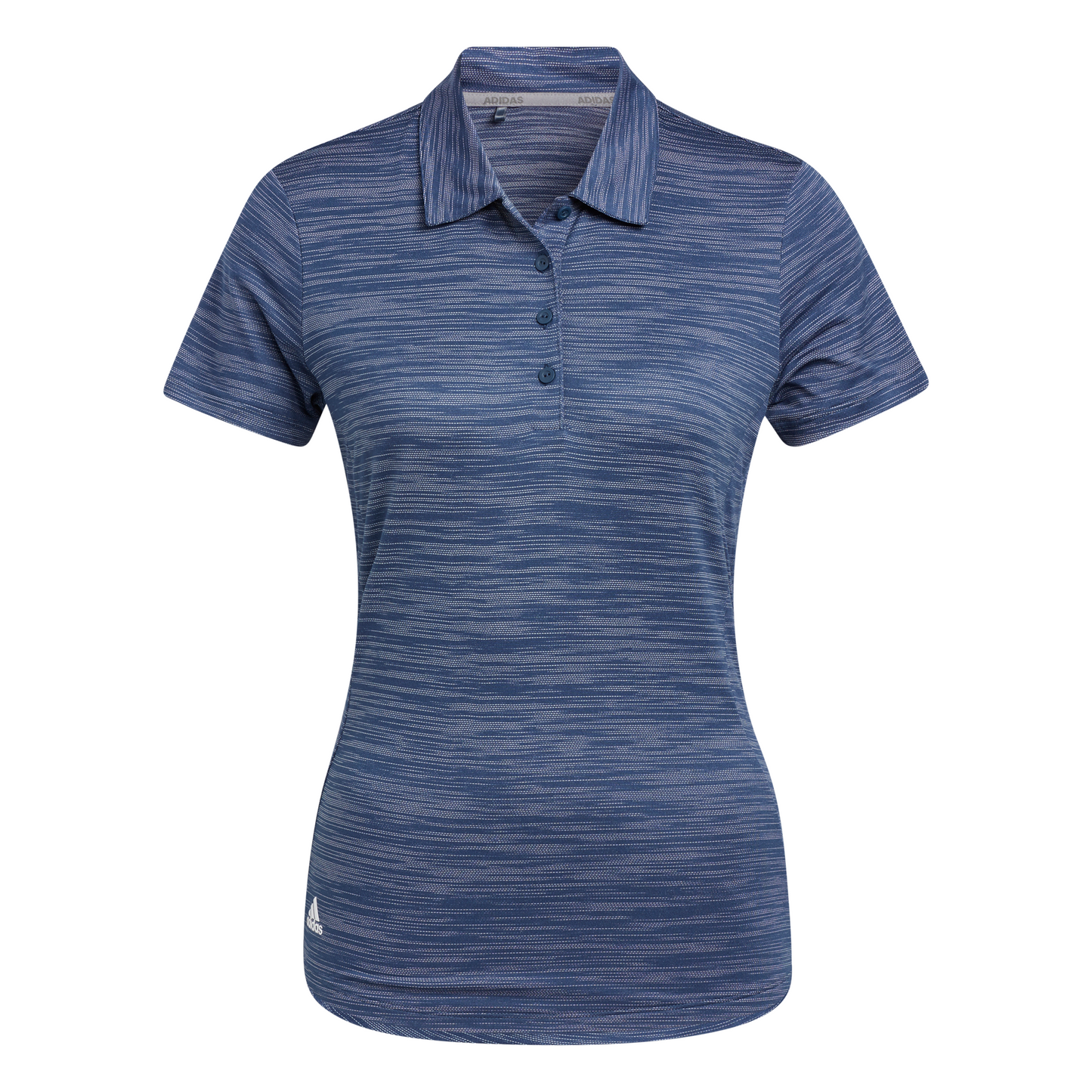 ADIDAS WOMEN'S SPACE-DYED SHORT SLEEVE POLO
