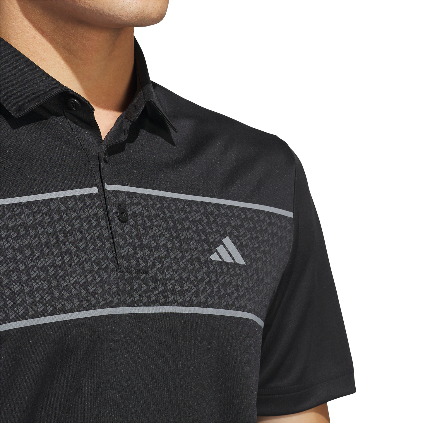 ADIDAS MEN'S CORE CHEST STRIPE POLO