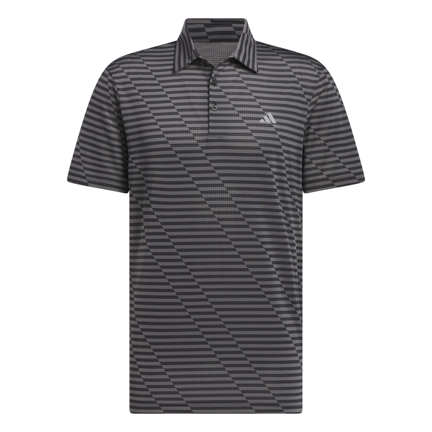 ADIDAS MEN'S MESH PRINT POLO