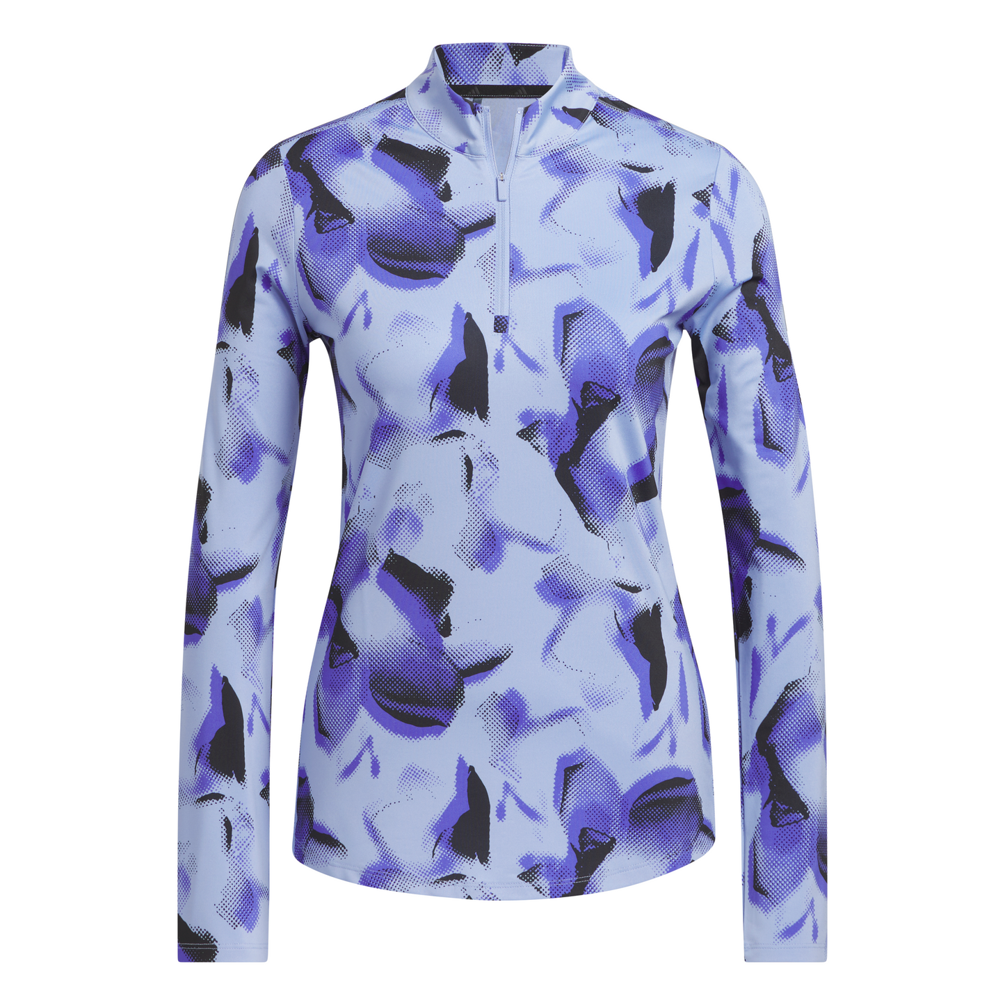 ADIDAS WOMEN'S ULTIMATE365 PRINTED QUARTER ZIP MOCK
