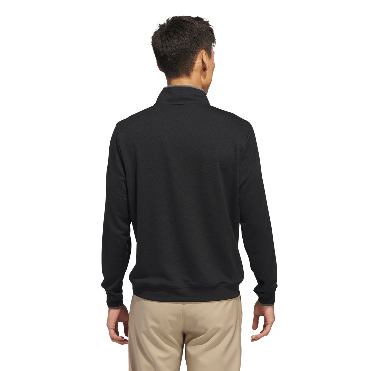ADIDAS - LIGHTWEIGHT QUARTER ZIP PULL OVER - BLACK
