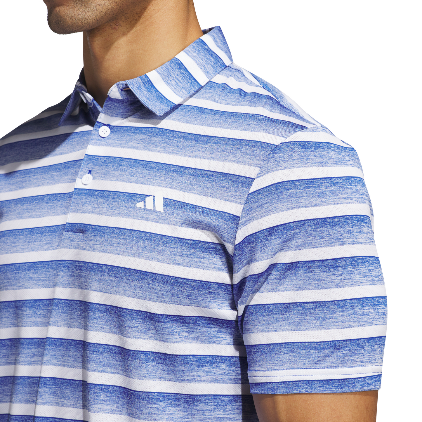 ADIDAS MEN'S CLEAR STRIPE POLO