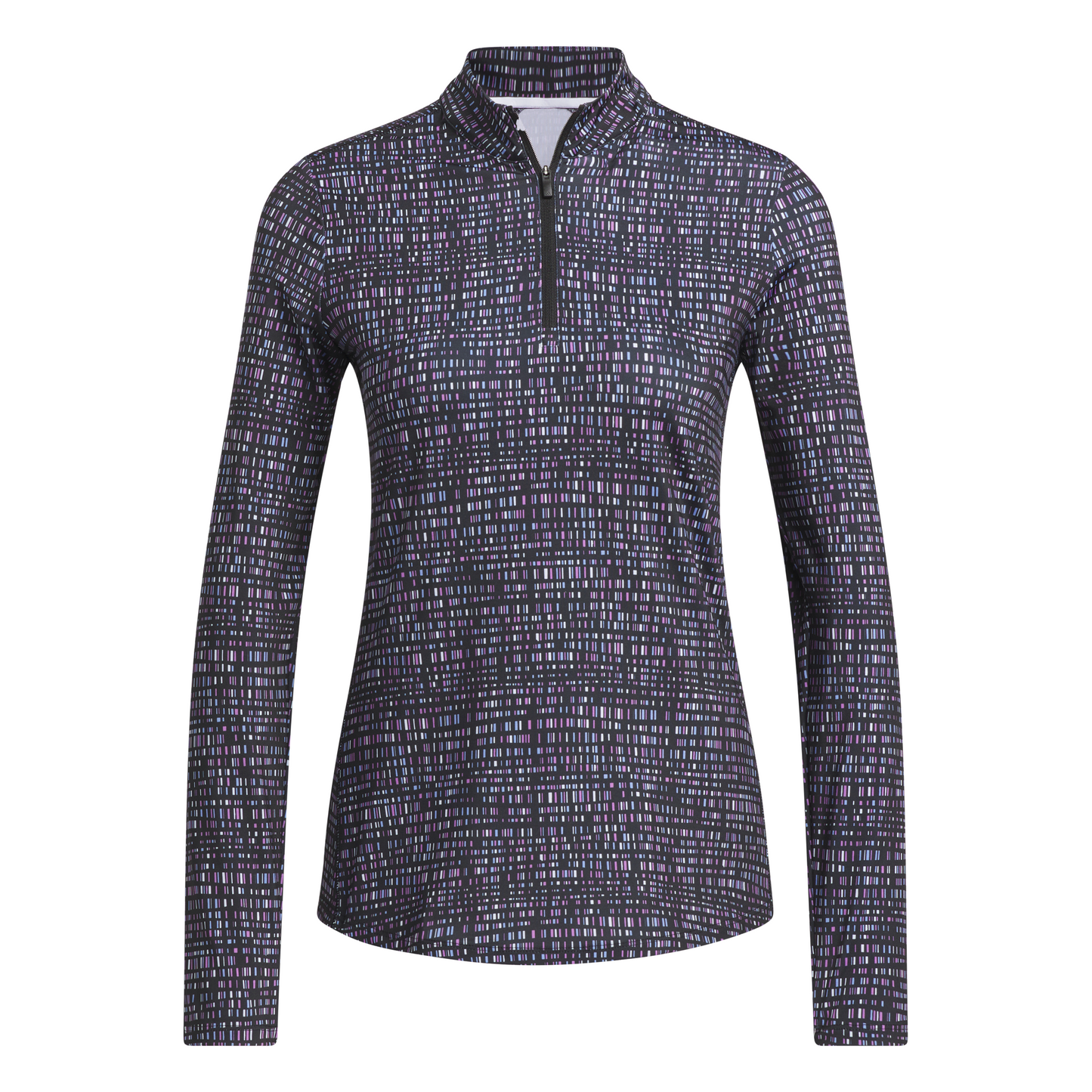 ADIDAS WOMENS ULTIMATE365 PRINTED QUARTER ZIP MOCK