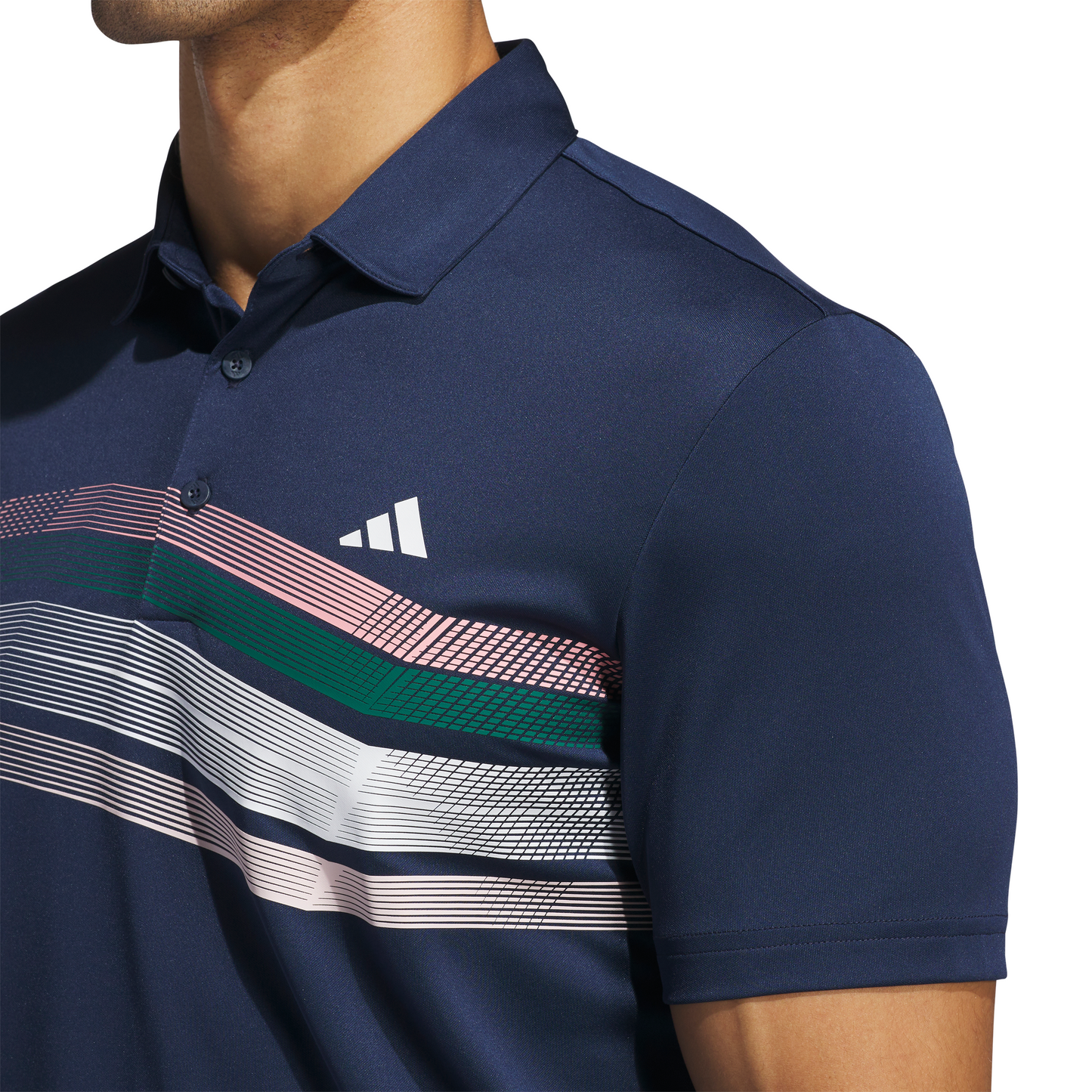 ADIDAS MEN'S CORE CHEST STRIPE POLO