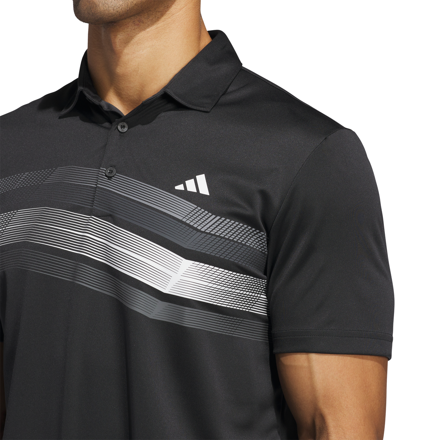 ADIDAS MEN'S CORE CHEST STRIPE POLO