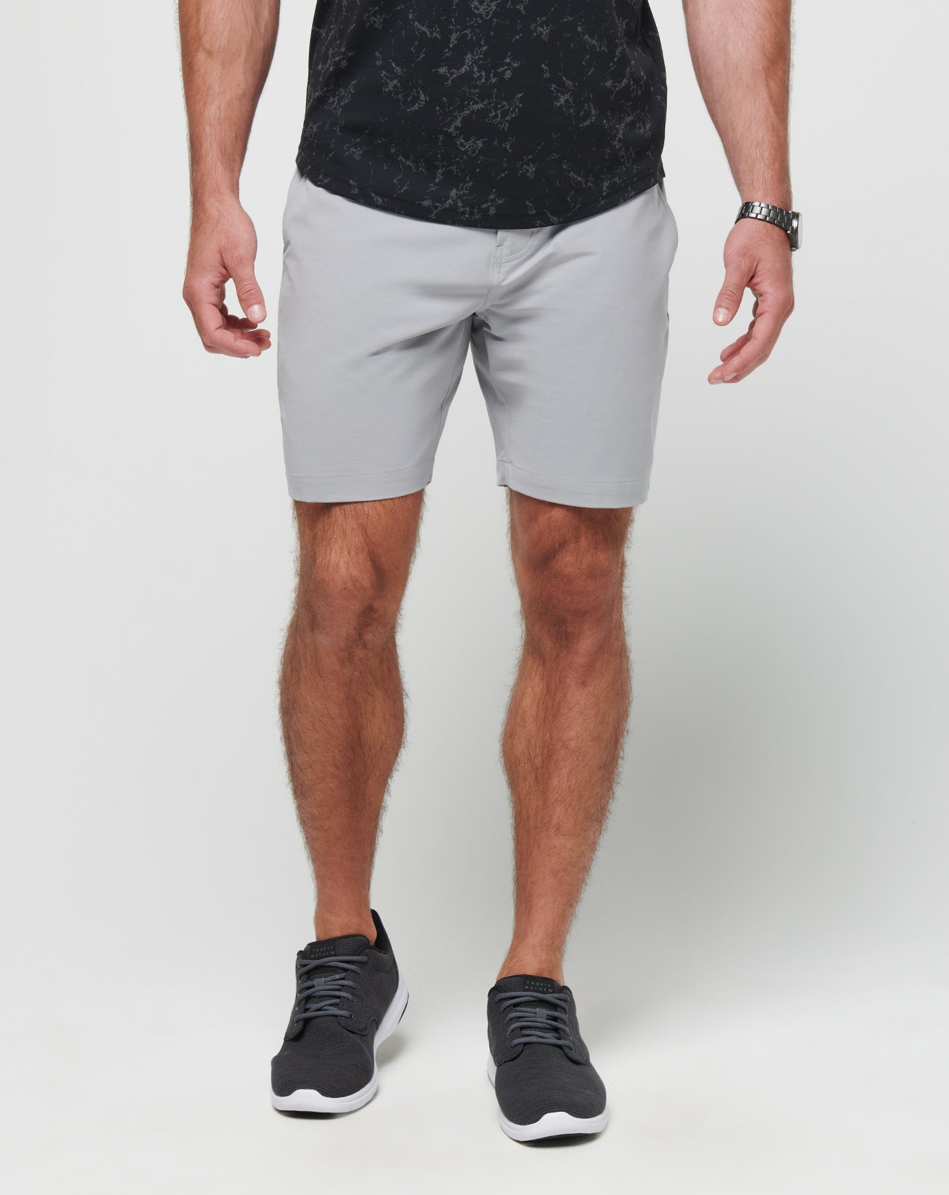 TRAVIS MATHEW SHORT TECH CHINO HEATHER SLEET