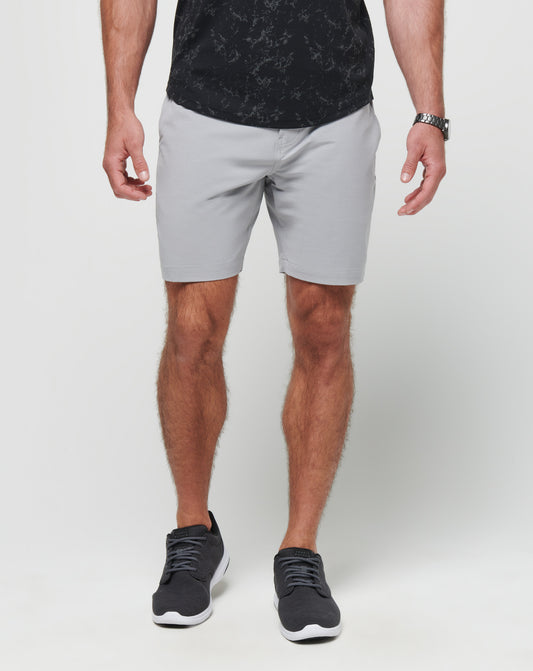 TRAVIS MATHEW SHORT TECH CHINO HEATHER SLEET