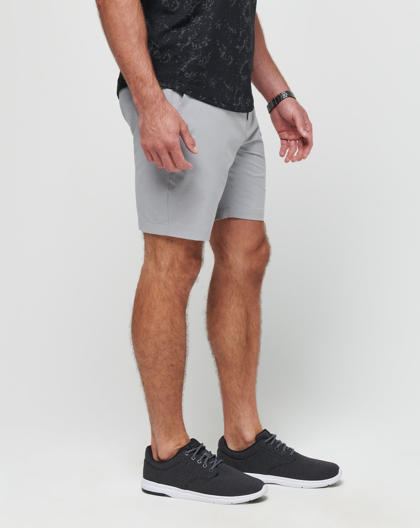 TRAVIS MATHEW SHORT TECH CHINO HEATHER SLEET