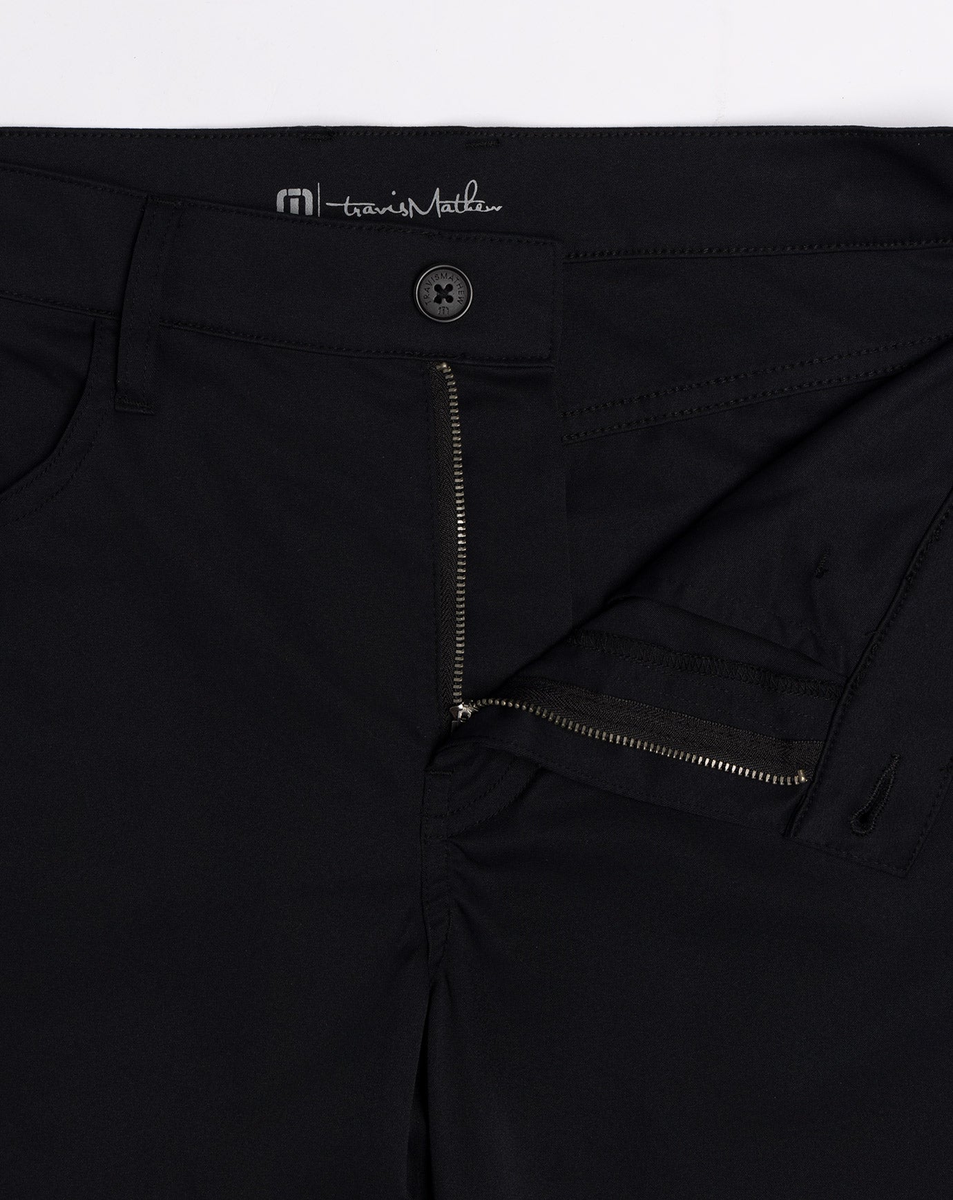 TRAVIS MATHEW BLACK OPEN TO CLOSE PANTS