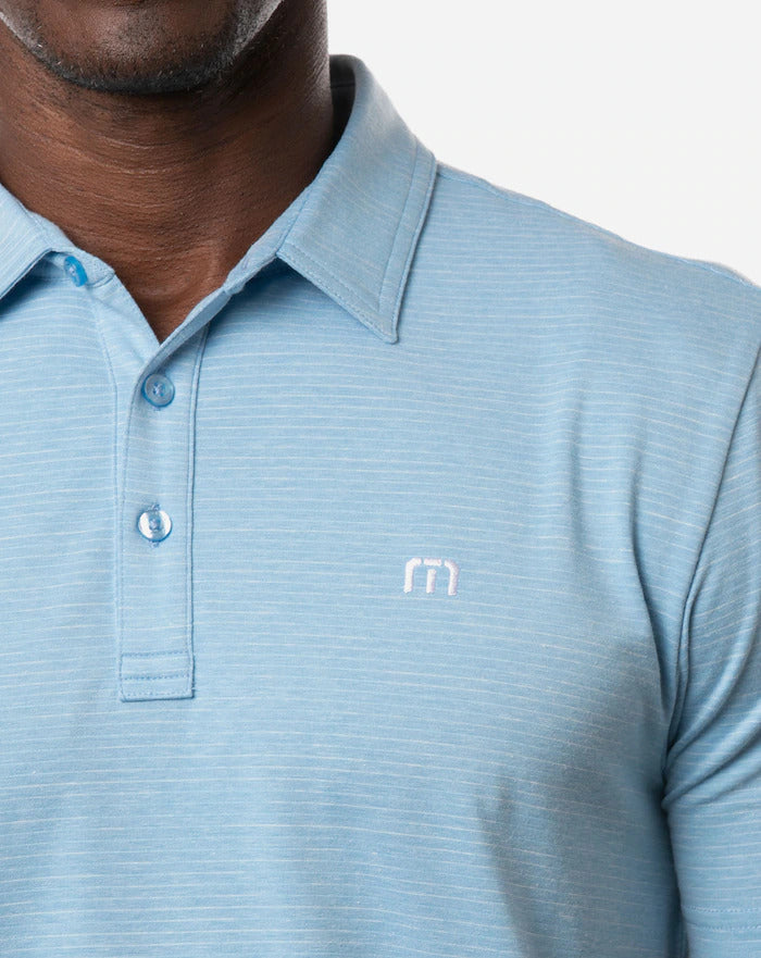 TRAVIS MATHEW THE HEATER HERITAGE BLUE POLO