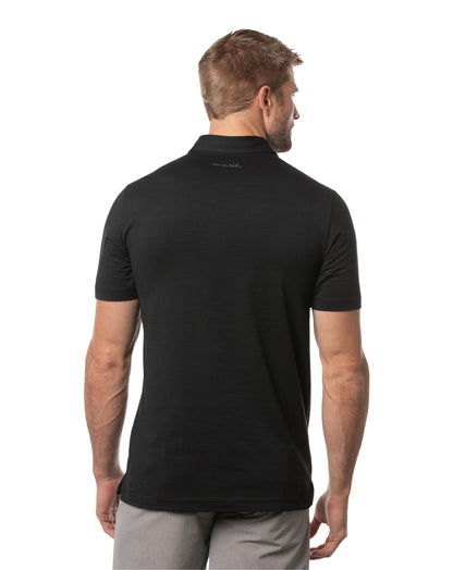 TRAVIS MATHEW THE HEATER BLACK POLO