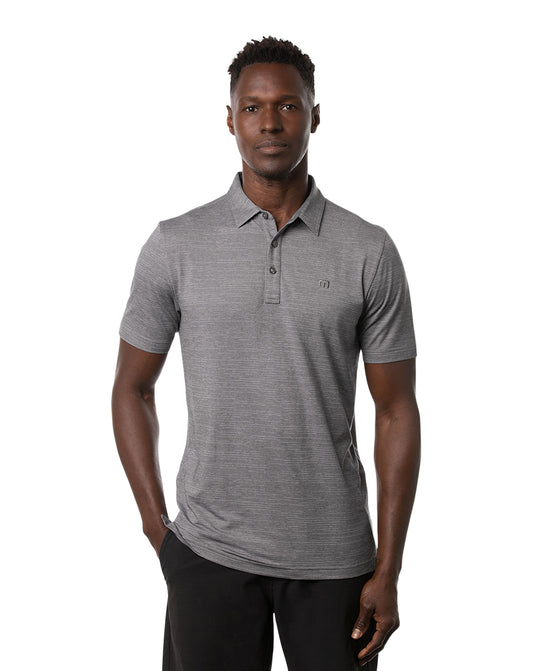 TRAVIS MATHEW THE HEATER POLO STEEL/QUIET SHADE