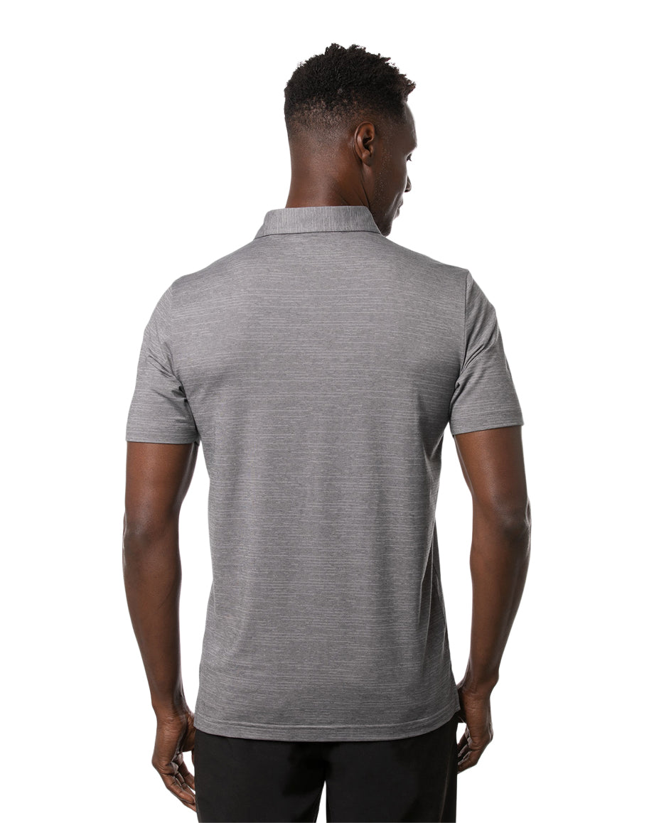 TRAVIS MATHEW THE HEATER POLO STEEL/QUIET SHADE