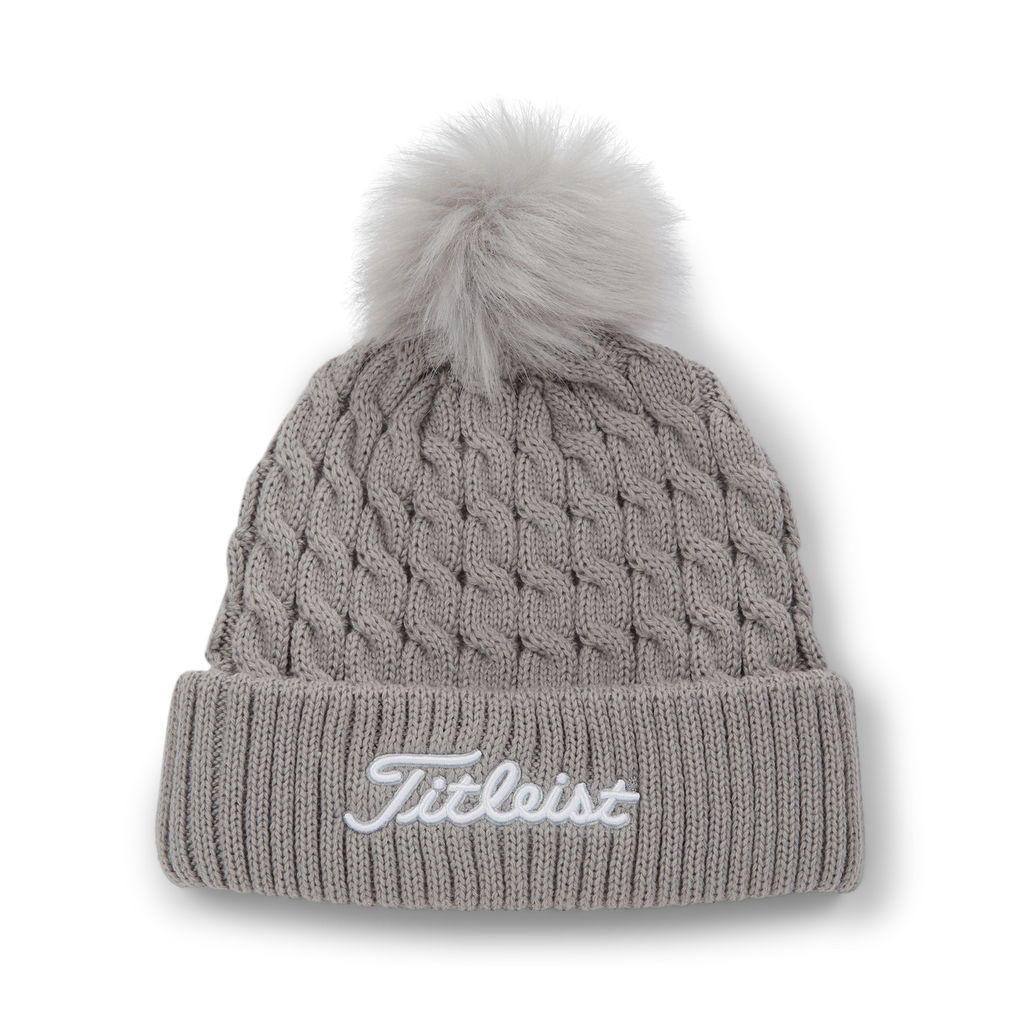 TITLEIST CABLE KNIT POM POM BEANIE