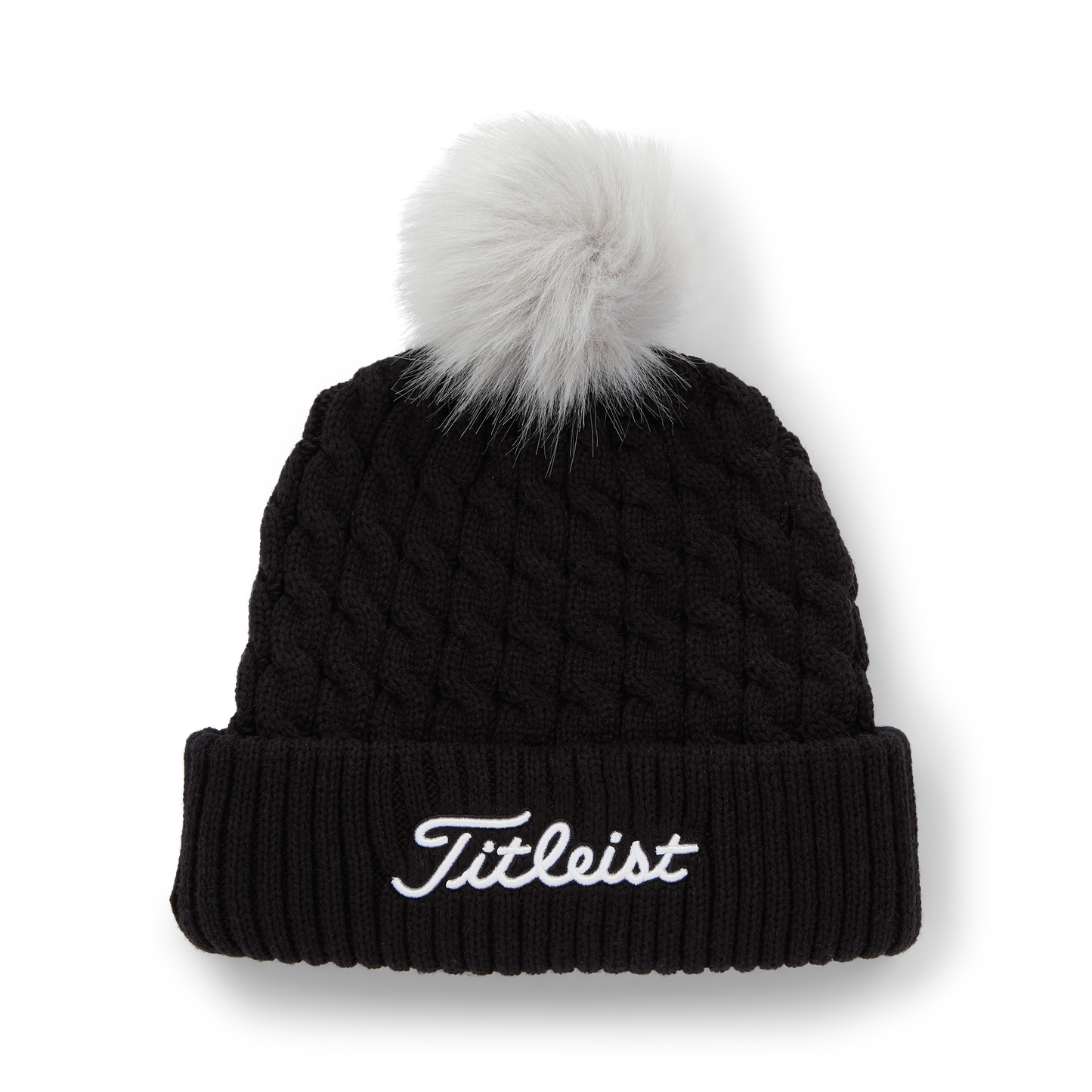 TITLEIST CABLE KNIT POM POM BEANIE