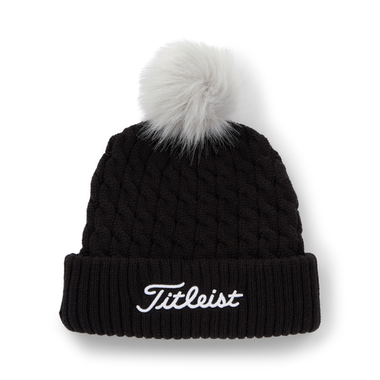 TITLEIST CABLE KNIT POM POM BEANIE