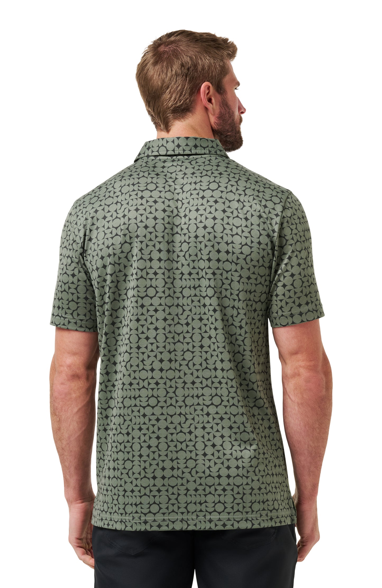 TRAVIS MATHEW POLO - FEATHERWEIGHT CAVES - DARK OLIVE