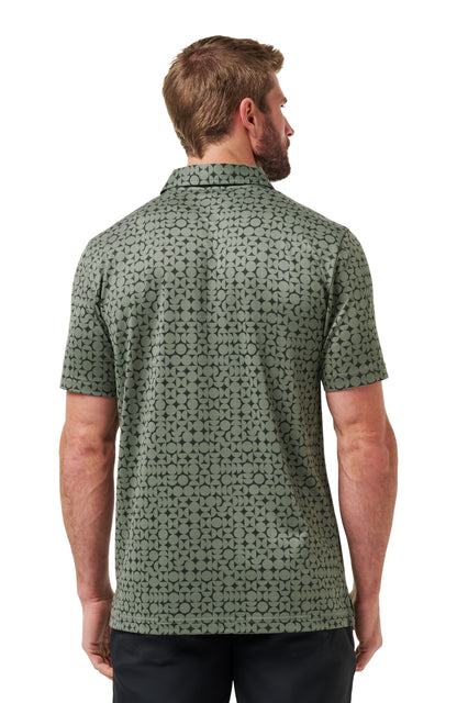 TRAVIS MATHEW POLO - FEATHERWEIGHT CAVES - DARK OLIVE