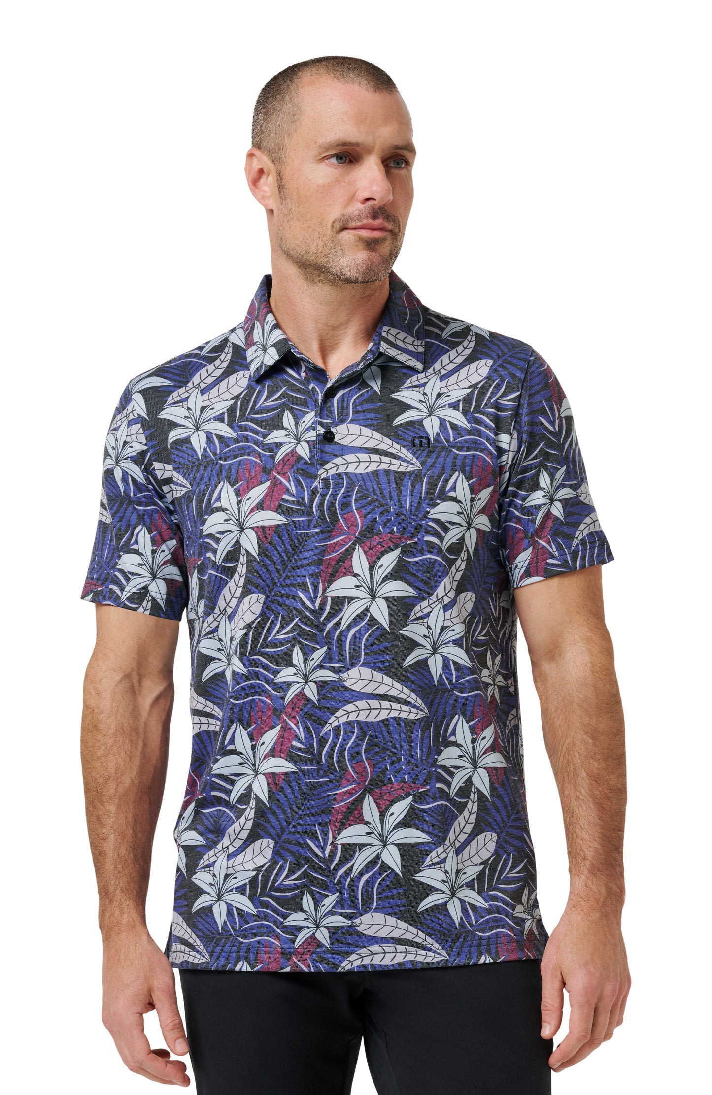 TRAVIS MATHEW POLO - FEATHERWEIGHT OPEN BAY - BLACK