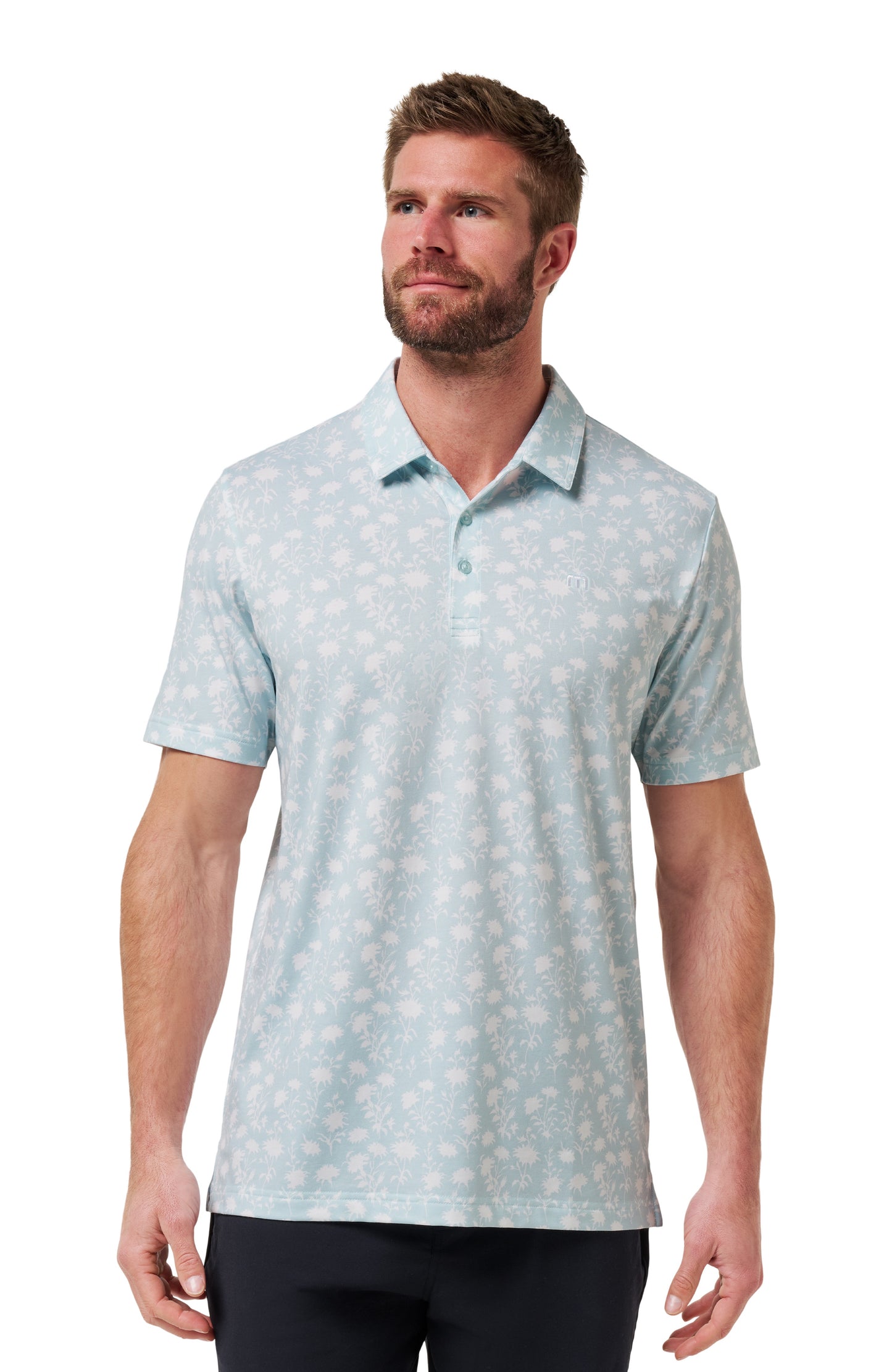 TRAVIS MATHEW POLO - FEATHERWEIGHT COVE - AZZURRO