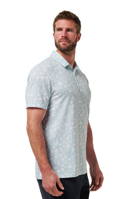 TRAVIS MATHEW POLO - FEATHERWEIGHT COVE - AZZURRO