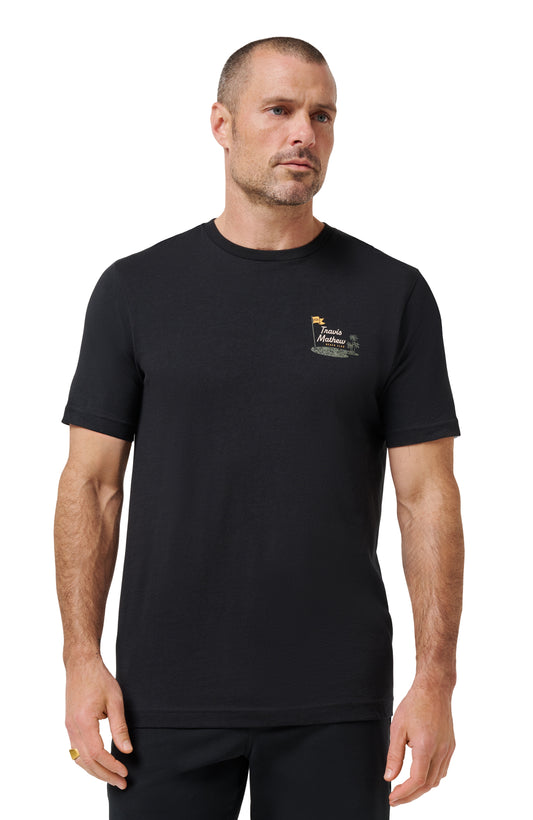 TRAVIS MATHEW BEACH CLUB - BLACK	TEE