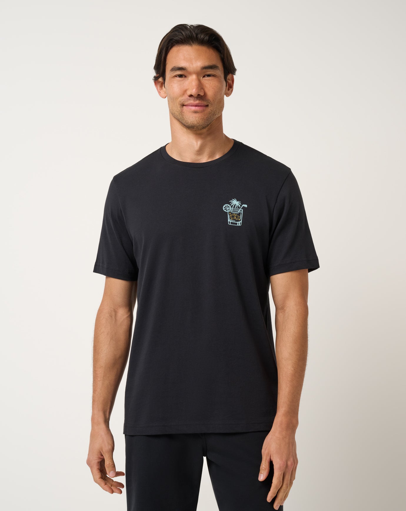 TRAVIS MATHEW BEVERAGE CART TEE - BLACK