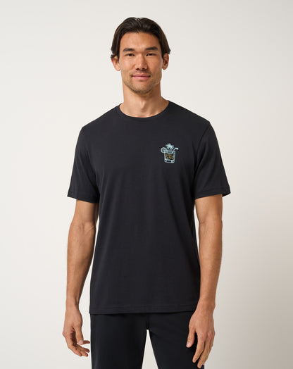 TRAVIS MATHEW BEVERAGE CART TEE - BLACK