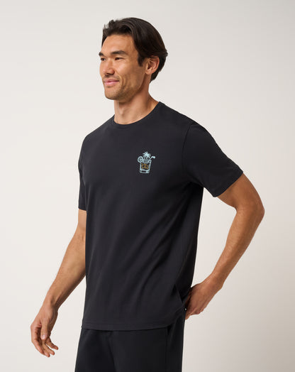 TRAVIS MATHEW BEVERAGE CART TEE - BLACK