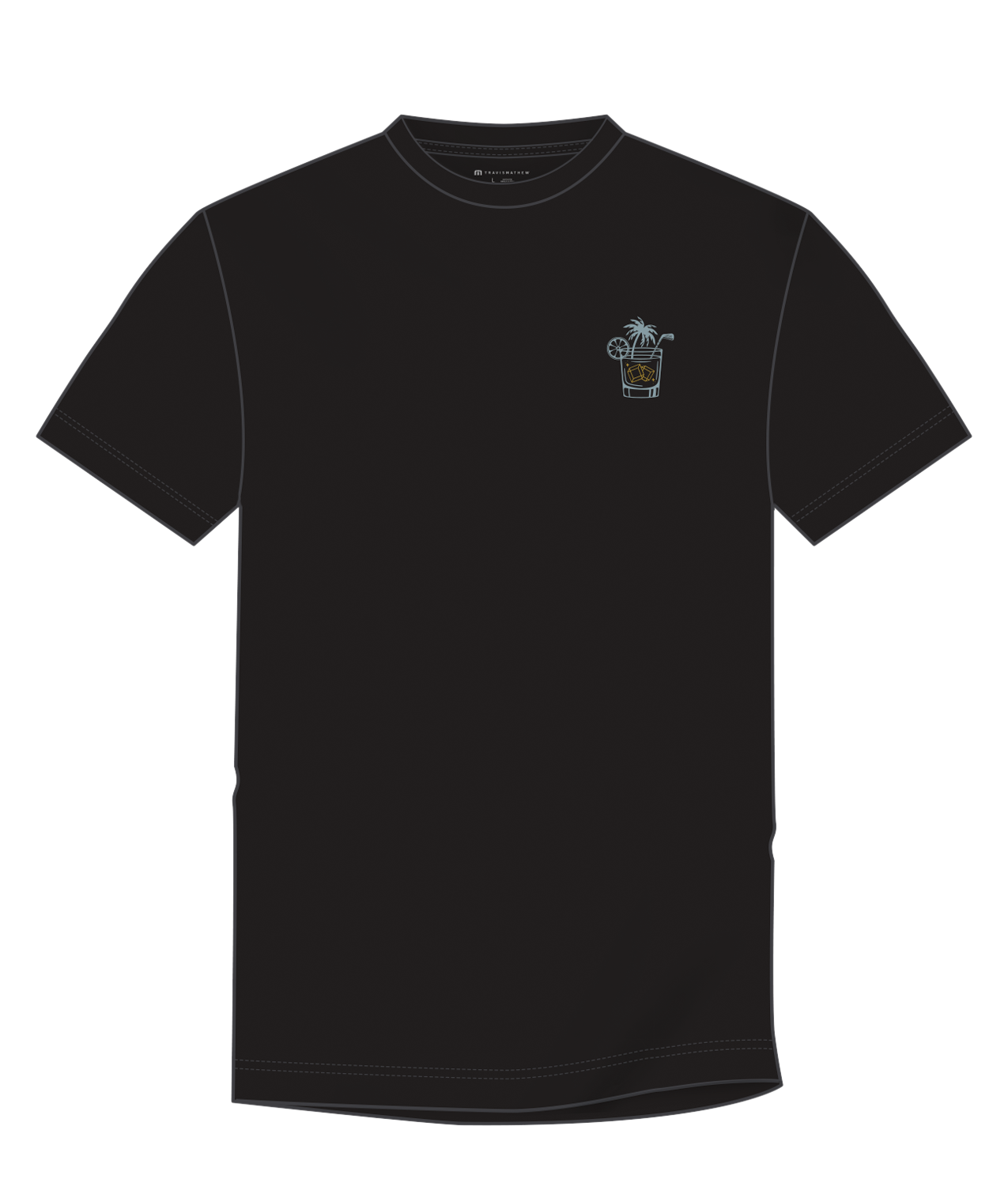 TRAVIS MATHEW BEVERAGE CART TEE - BLACK