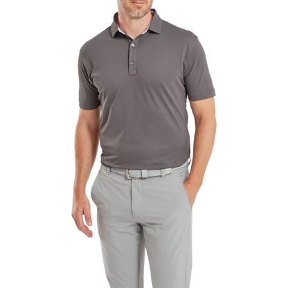FOOTJOY PRIMROSE TRIM GRAVEL POLO