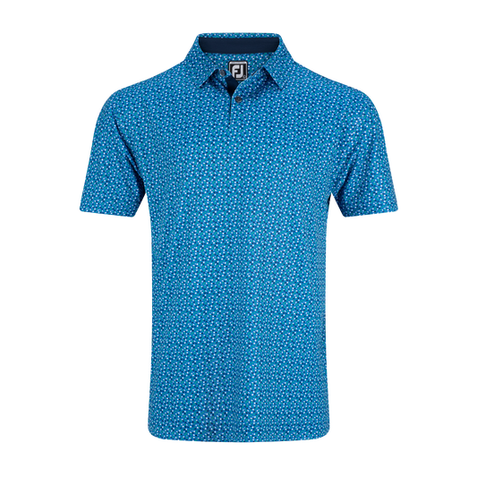 FOOTJOY GEOMETRY PRINT STRETCH PIQUE POLO