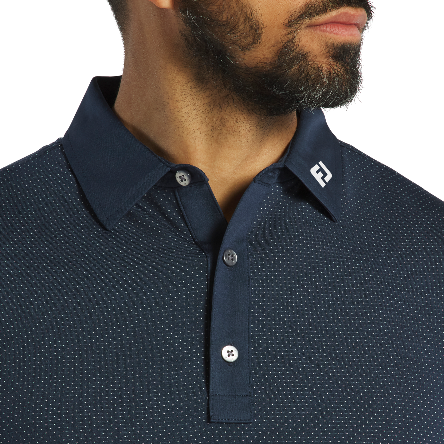 FOOTJOY JACQUARD DOT LISLE POLO