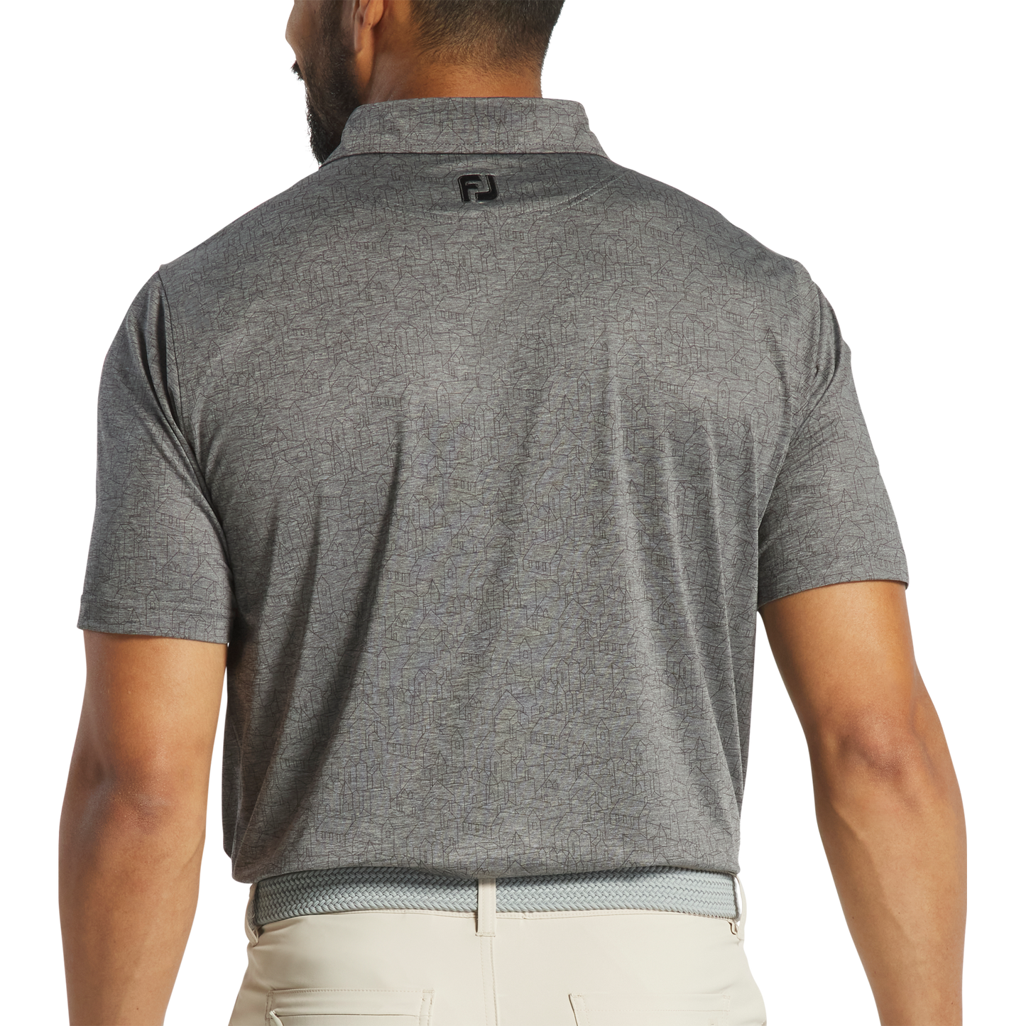 FOOTJOY  SCOTTISH TOWN PRINT MEN'S POLO