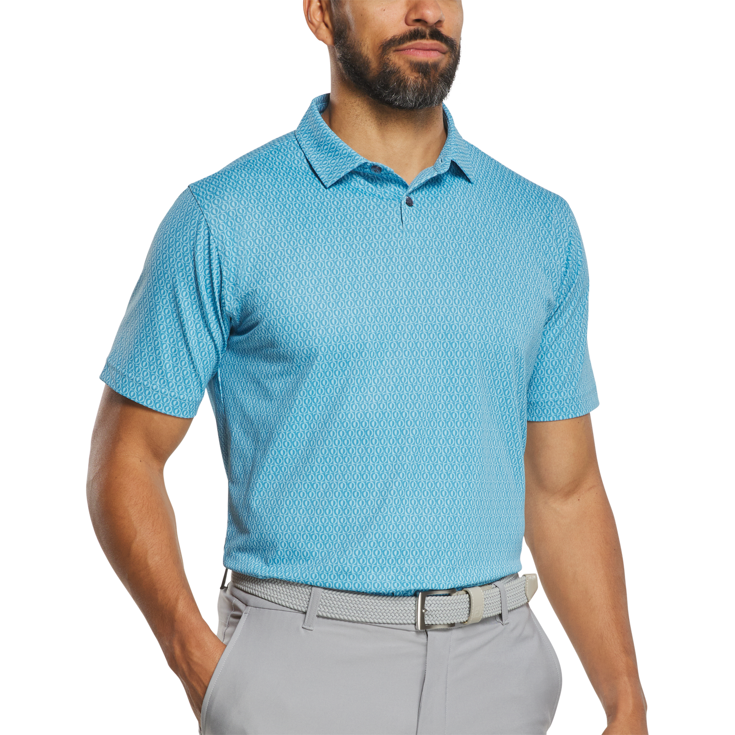 FOOTJOY MODERNIST GEO PIQUE POLO