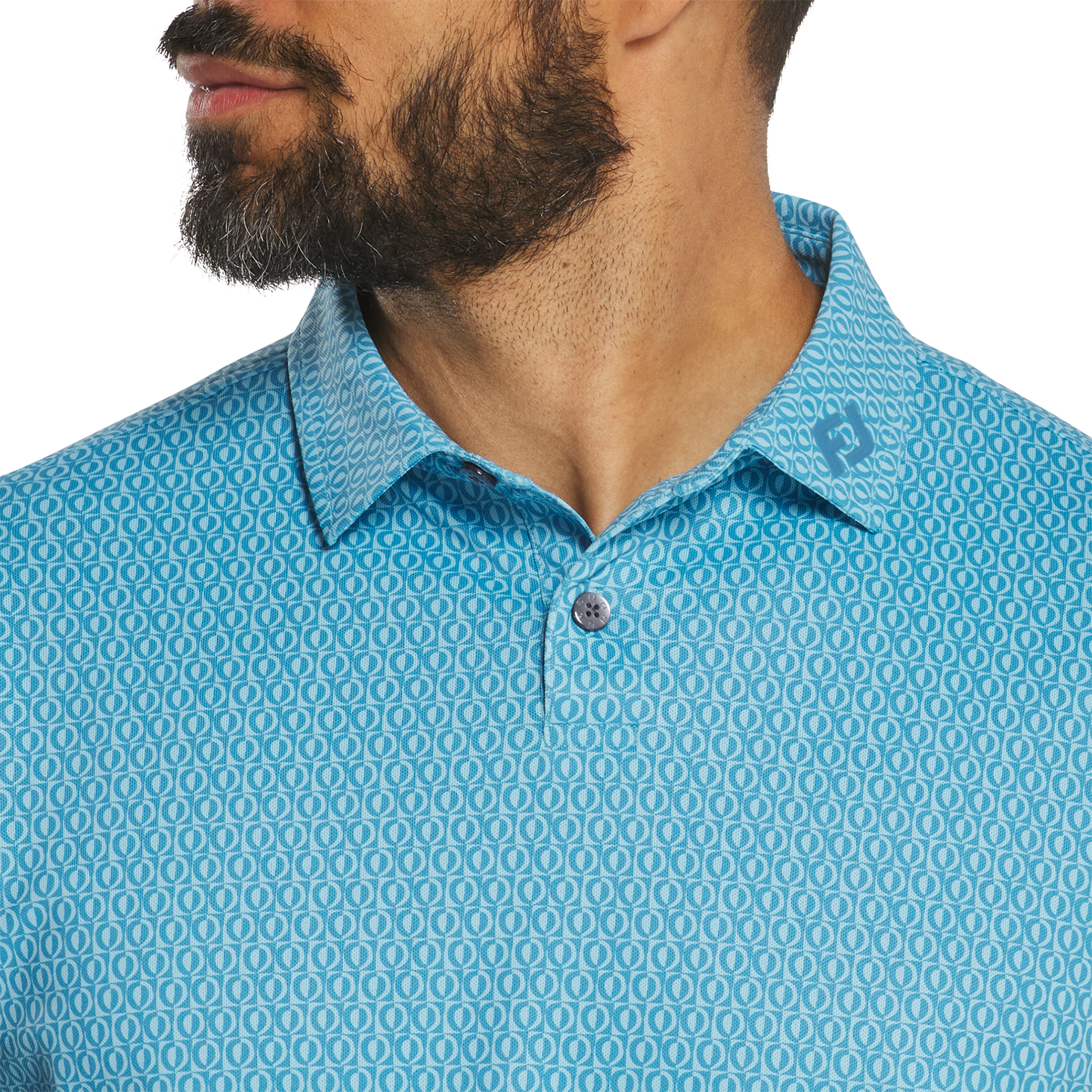 FOOTJOY MODERNIST GEO PIQUE POLO