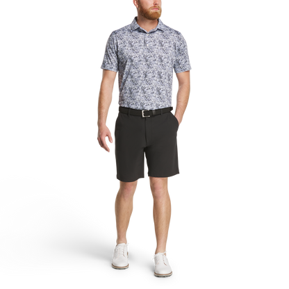 FOOTJOY GARDEN PRINT LISLE MEN'S POLO - PERIWINKLE