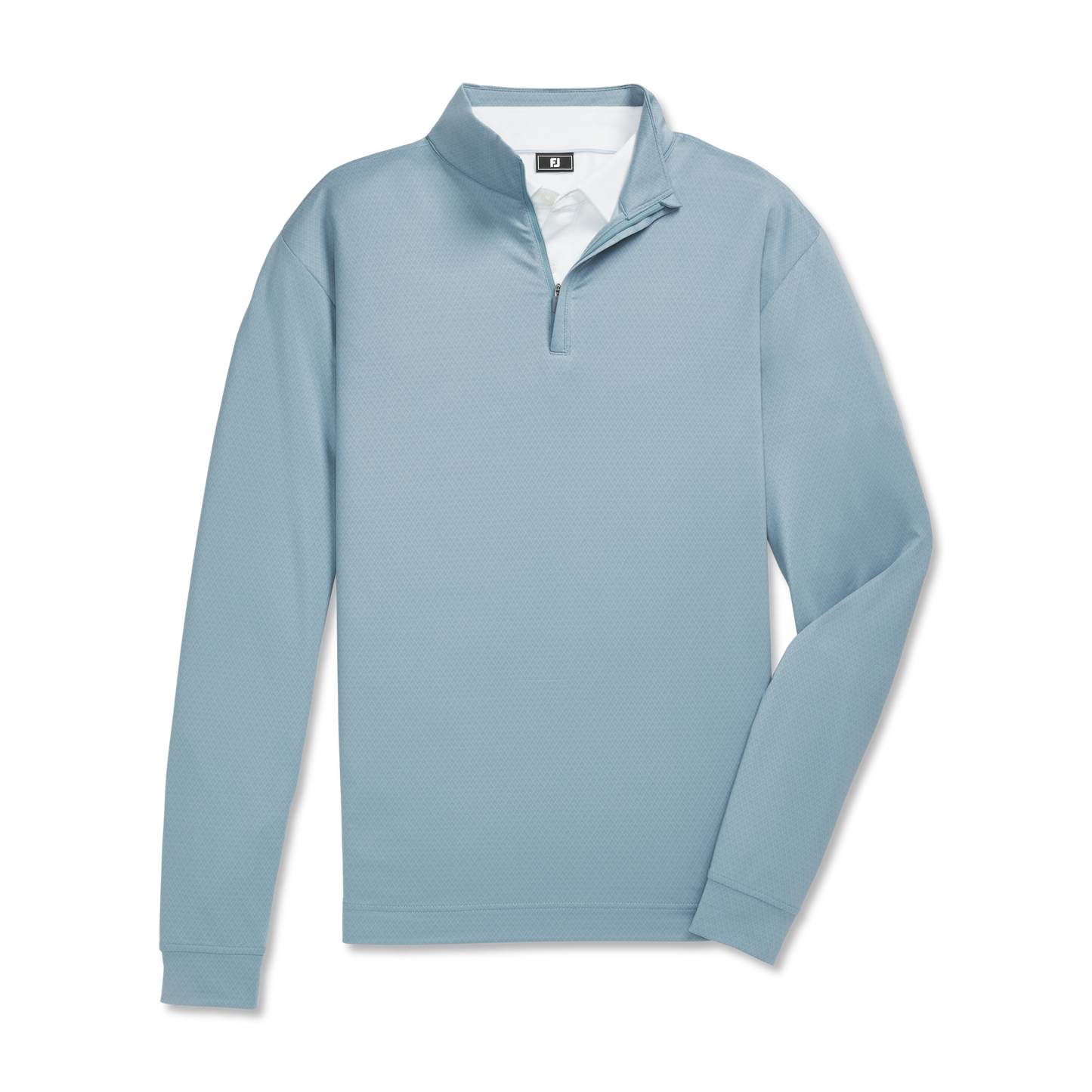 FOOTJOY MENS - TONAL DECO DIAMOND QZIP MIDLAYER - STEEL BLUE