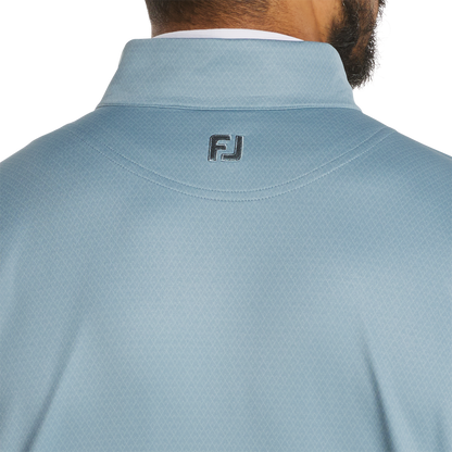 FOOTJOY MENS - TONAL DECO DIAMOND QZIP MIDLAYER - STEEL BLUE