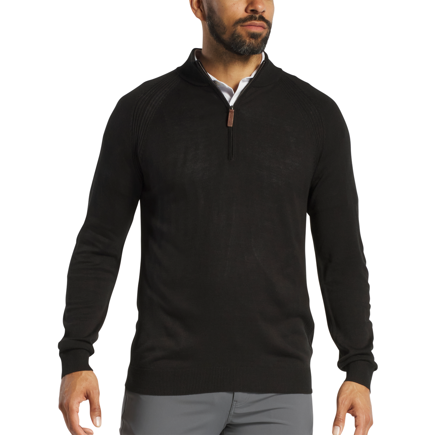 FOOTJOY MENS - WOOL BLEND HALF ZIP PULLOVER