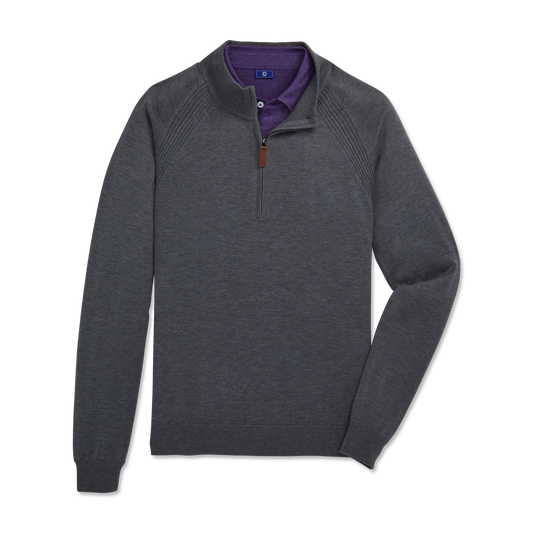 FOOTJOY MENS - WOOL BLEND HALF ZIP PULLOVER