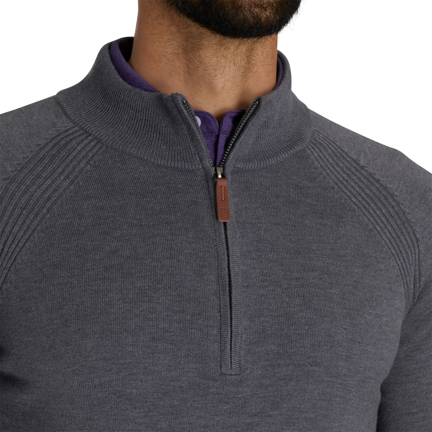 FOOTJOY MENS - WOOL BLEND HALF ZIP PULLOVER