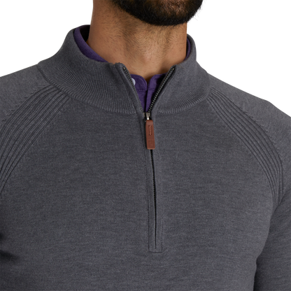 FOOTJOY MENS - WOOL BLEND HALF ZIP PULLOVER