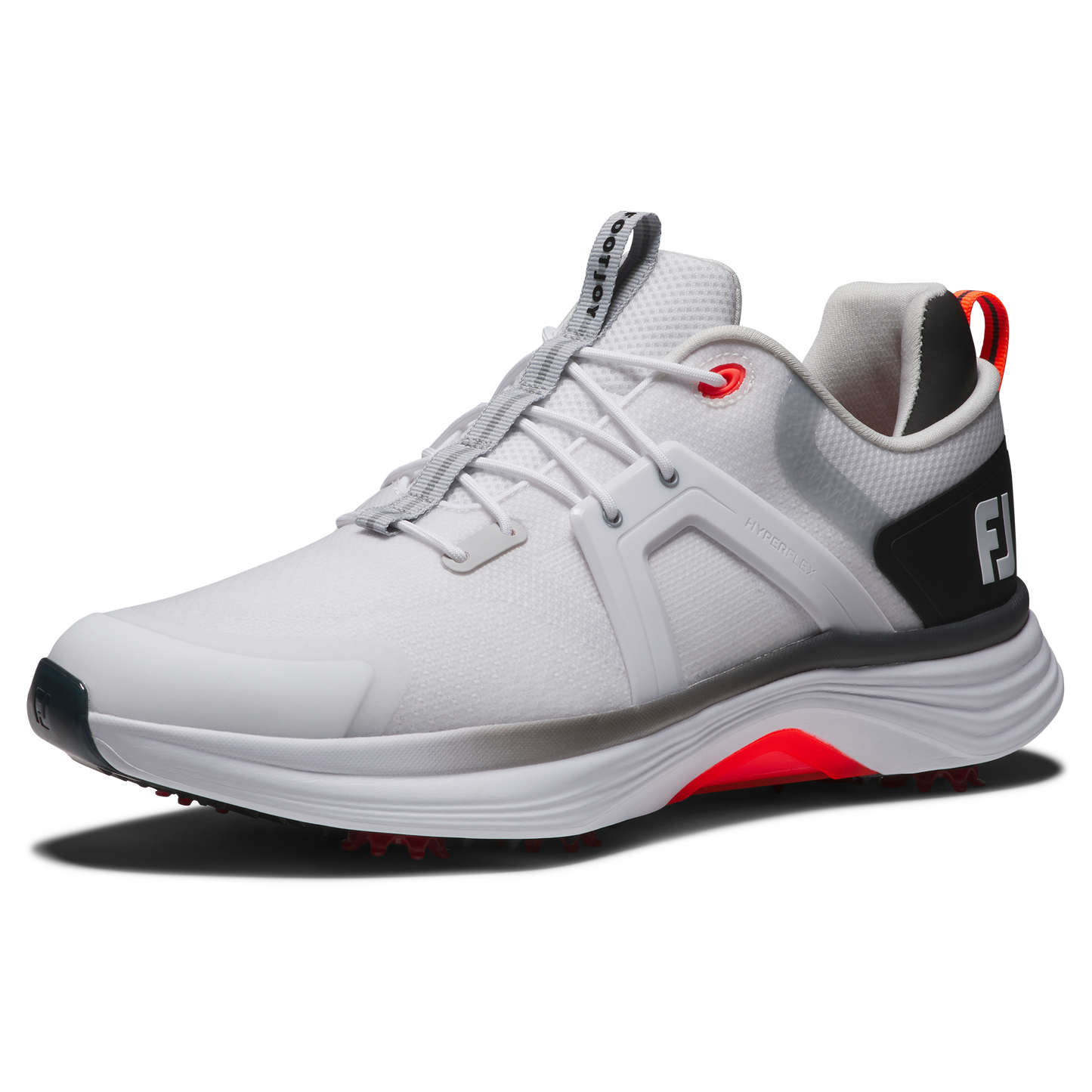 FOOTJOY HYPERFLEX SHOE WHITE/BLACK/ORANGE